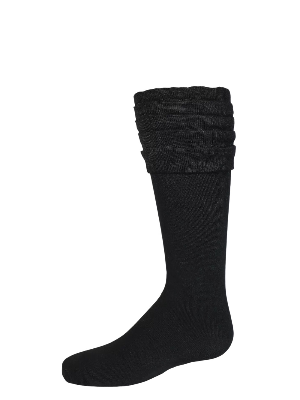 NWT. WRANGLER GIRL'S BLACK RUFFLE BOOT SOCK/KNEE HIGH - OS